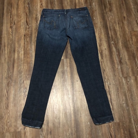 Citizens of Humanity Jeans Women's 29 Faye #003 Stretch Low Waist Full Leg - Picture 6 of 7